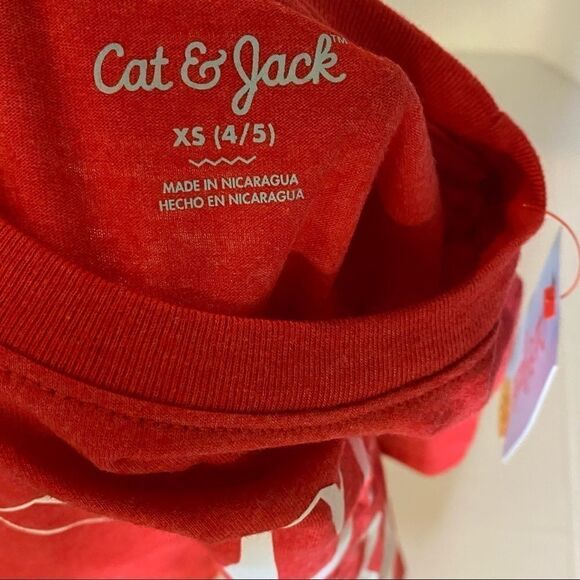 Cat & Jack Girls Short Sleeve Tshirt Love for All - Picture 3 of 3